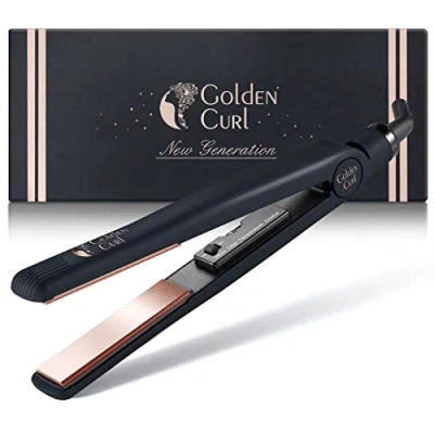 Abbildung von Glätteisen Locken und Glätten Haarglätter 5 Jahre Sorgenfreiheit Haar Styling Hair Straightener lockenstab 2 in 1 zum machen (829 Rose Gold)