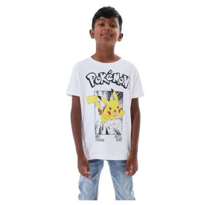 Abbildung von Name it Nkmnoisi Pokemon Unisex Tshirt print für Kinder, Größe: 146/152, Bright white