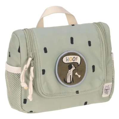 Abbildung von LÄSSIG Kinder Kulturtasche Waschbeutel Waschtasche Kulturbeutel zum Hängen/Mini Washbag Happy Prints Oliv