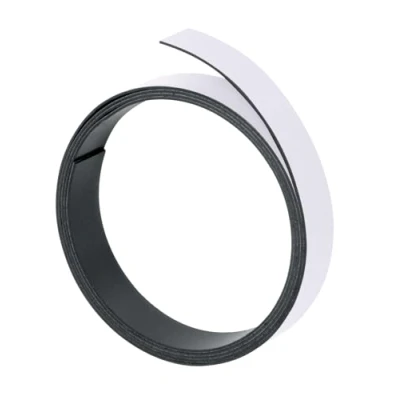 Abbildung von FRANKEN Magnetband, 100 cm x 10 mm, beschriftbar, zuschneidbar, weiß, M802 09