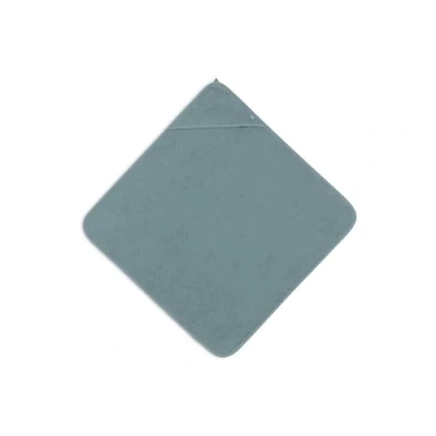 Abbildung von Jollein Kapuzenhandtuch Baby Frottee, Sea Green 100% Baumwolle 75x75cm OEKO TEX Zertifziert Babyhandtuch mit Kapuze für Mädchen und Jungen