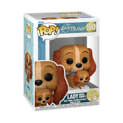 Abbildung von Funko POP! Disney: Lady &amp; The Tramp mit Puppy and Susi und Strolch Vinyl Sammelfigur Geschenkidee Offizielle Handelswaren Spielzeug Für Kinder Erwachsene