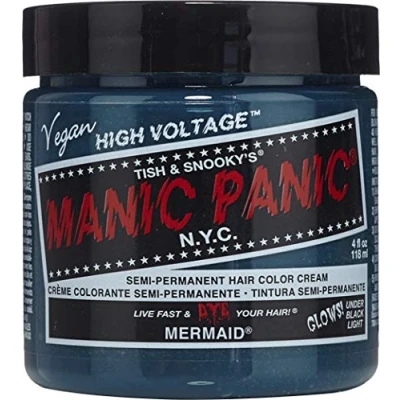 Abbildung von Manic Panic Mermaid Classic Creme, Vegan, Cruelty Free, Blue Semi Permanent Hair Dye 118ml