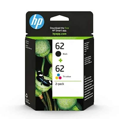 Abbildung von HP 62 (N9J71AE) Multipack Original Druckerpatronenfür ENVY 55xx, 56xx, 7640 und OfficeJet 200, 250, 57xx , 1xSchwarz, 1xFarbe ( 2 Stück) 1er Pack