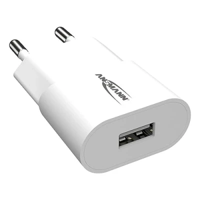 Abbildung von ANSMANN USB Ladegerät 5W 1A, Traveller Power Adapter / Netzteil besonders geeignet für Apple iPhone, Samsung Galaxy, Huawei, Xiaomi, Tablet, GoPro, e Book Reader, etc, único