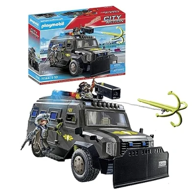 Abbildung von PLAYMOBIL City Action SWAT Geländefahrzeug mit Licht und Sound Spielzeug für Kinder ab 5 Jahren 71144