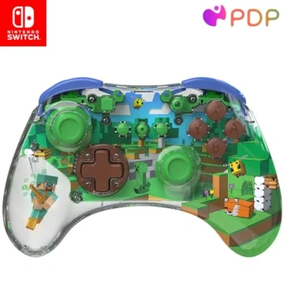 Abbildung von PDP Nintendo Switch REALMz Wireless Controller MINECRAFT FOREST