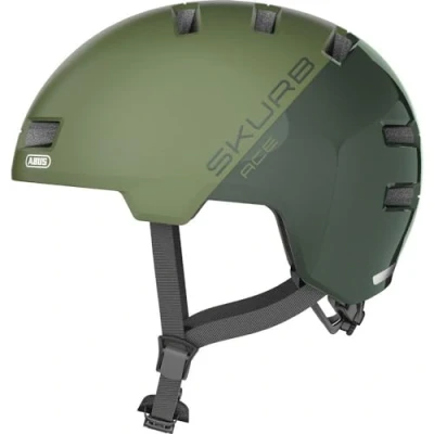 Abbildung von ABUS Stadthelm Skurb ACE Stylischer Fahrradhelm im Alltag, beim Skaten, BMX Fahren oder Longboarden Grün, Größe S