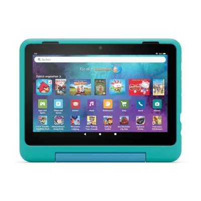 Abbildung von das neue Kindgerechte Hülle von Amazon für Fire HD 8 Tablet (nur Tablets der 12. Generation geeignet), blaugrün