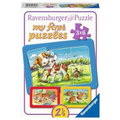 Abbildung von Ravensburger Kinderpuzzle 07062 Meine Tierfreunde my first Puzzle mit 3x6 Teilen für Kinder ab 2 Jahren, Rahmenpuzzle