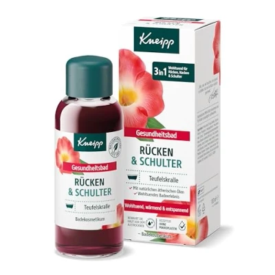Abbildung von Kneipp Gesundheitsbad Rücken &amp; Schulter mit wertvollem Extrakt der Teufelskralle wohltuend, wärmend, entspannend 100ml