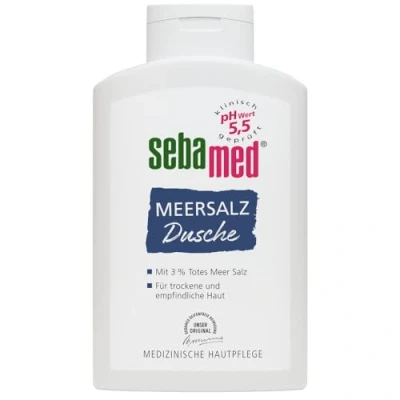 Abbildung von SEBAMED Meersalz Dusche 400 ml, Duschgel für Männer und Frauen, seifenfreie Reinigung empfindliche trockene Haut, ohne Mikroplastik
