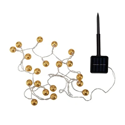 Abbildung von Pauleen Solar Lichterkette Sunshine Glamour gold