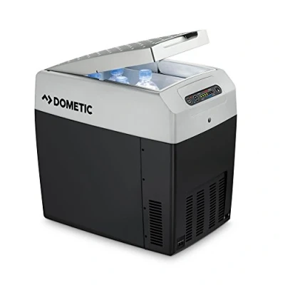 Abbildung von DOMETIC TropiCool TCX 21 tragbare elektrische Kühlbox, 20 Liter, 12/24 V und 230 für Auto, Lkw, Boot, Reisemobil Steckdose, Grau