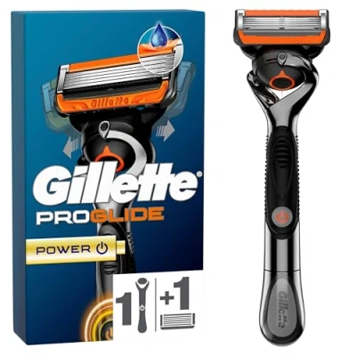Abbildung von Gillette Fusion5 Proglide Power 1 Rasierer Ersatzklingen mit neuem Everglide Gleitstreifen für noch sanfteres Gleiten