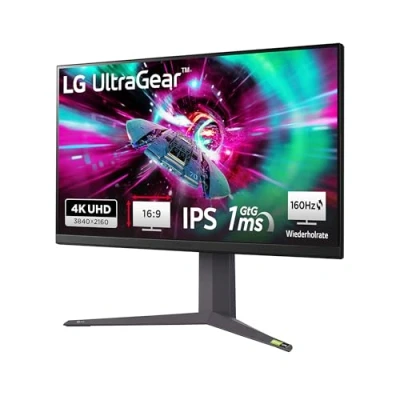 Abbildung von LG Electronics 32GR93U B.AEU Ultragear™ UWQHD Gaming Monitor 32&quot;, 3840 x 2160, 16:9, 1 ms GtG, 144 Hz, DCI P3 95%, HDR10, NVIDIA® G SYNC® Compatible, AMD FreeSync™ Premium Schwarz
