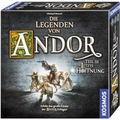 Abbildung von KOSMOS 692803 Die Legenden von Andor Teil III letzte Hoffnung, Fantasy Brettspiel ab 10 Jahre, das große Finale der Trilogie, eigenständiges Spiel