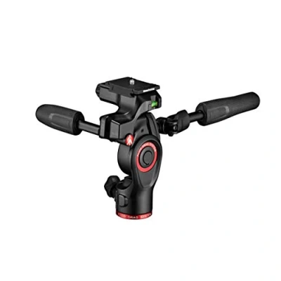 Abbildung von Manfrotto Befree 3 Way Live Stativkopf, Aluminium Fluid Kopf für Foto und Video Kameras bis zu 6 kg, ultra kompakt, Fotozubehör Content Creation,