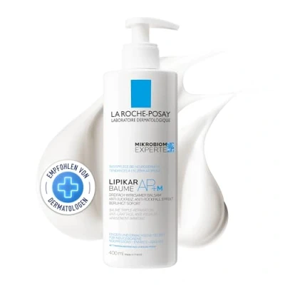 Abbildung von La Roche Posay Bodylotion für trockene, zu Neurodermitis neigende Haut, Stärkt Mikrobiom, Mildert Juckreiz, Mit Niacinamid und Sheabutter, Lipicar Baume AP + M, 400 ml
