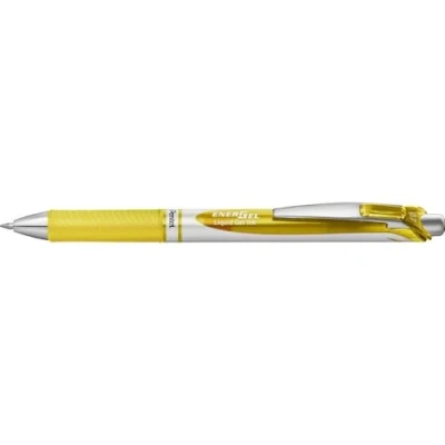 Abbildung von Pentel EnerGel XM BL77 Gelschreiber mit Druckmechanik, gelb (1 Stück)