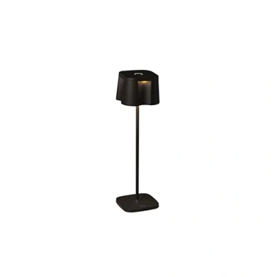 Abbildung von Konstsmide Tischleuchte Nice schwarz Indoor/Outdoor USB Aluminum 2 Lichtfarben 3 Lichtmodi Akkulaufzeit bis zu 20h 7818 750, 10 cm (L)/10 (B)/36 (H)
