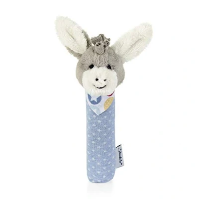 Abbildung von Sterntaler 3312000 Greif Quietsche Esel Emmi, Alter: 0 36 Monate, Größe: 18 cm, Farbe: Hellblau/Grau