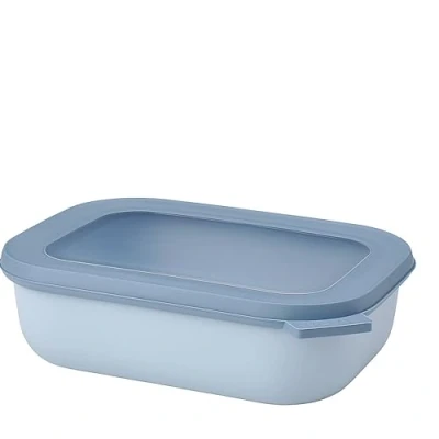 Abbildung von Mepal Multi Bowl Cirqula Rectangular Vorratsdose mit Deckel Geeignet als Luftdichte Aufbewahrungsbox für den Kühlschrank, Mikrowellengeschirr &amp; Frischhaltedosen 1000 ml Nordic White