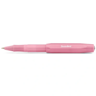Abbildung von Kaweco Frosted Sport Blush Pitaya Gel / Kugelschreiber inklusive 0,7 mm Rollerball Tintenroller Mine f?r Linksh?nder &amp; Rechtsh?nder im klassischen Design mit Keramikkugel I Gelroller 13,5 cm