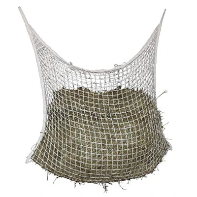 Abbildung von Kerbl Heunetz engmaschig 3x3 cm (Größe 120x90 cm, für 12 Stunden Fütterung, Füllmenge ca. 8,5 kg Heu, Robustes Material, Futternetz) 321998