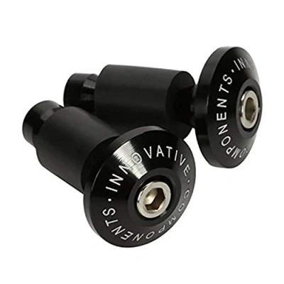 Abbildung von [Ø22mm (7/8&quot;)] CICMOD 2X Motorrad UNIVERSAL Lenkerenden CNC Aluminum (schwarz)