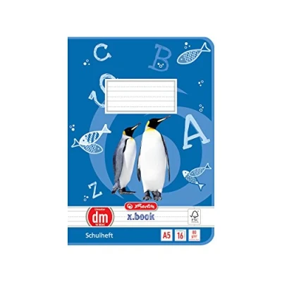 Abbildung von Herlitz 3321502 Hefte A5/16 Lineatur DM (liniert mit Hilfslinie) FSC Mixed 10er Packung Motive sortiert
