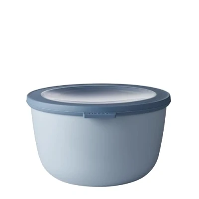 Abbildung von Mepal Multi Bowl Cirqula Round Mikrowellen Geschir Geeignet als Luftdichte Aufbewahrungsbox für den Kühlschrank, Mikrowellengeschirr &amp; Frischhaltedosen 2000 ml Nordic blue