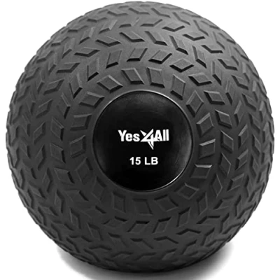 Abbildung von Yes4All D297 Slam Ball für Kraft und Workout, 6.8 kg, Schwarz