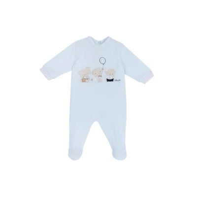 Abbildung von Chicco LEG AND BACK Opening Strampler für Kinder, Größe: 50, Light blue
