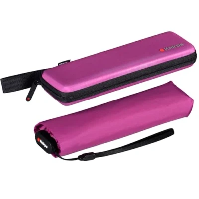 Abbildung von Knirps Taschenschirm US.050 Ultra Light Slim Manual im Etui Berry