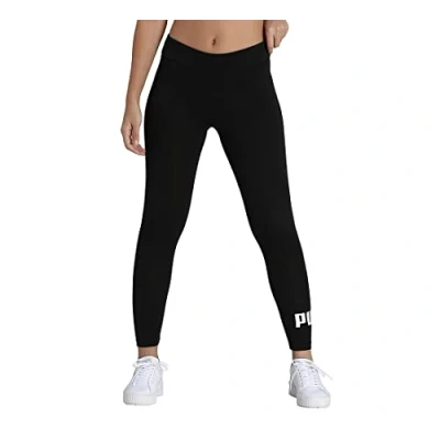 Abbildung von Puma Damen Logo Leggings, Black, M EU
