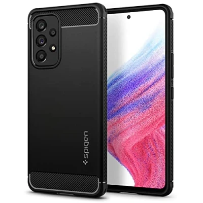 Abbildung von Spigen Rugged Armor Hülle Kompatibel mit Samsung Galaxy A53 5G Schwarz