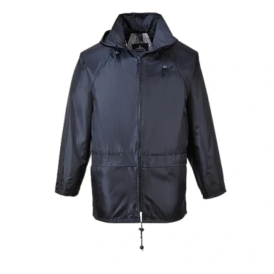 Abbildung von Portwest Klassischer Regenmantel, Größe: 4XL, Farbe: Navy, S438NAR4XL