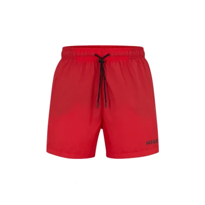 Abbildung von HUGO Haiti SLIM FIT Badeshorts, Herren, Größe: Large, Open pink