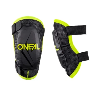 Abbildung von O&#039;NEAL Ellenbogenprotektor Kinder Motocross Enduro Bequeme &amp; dynamische Passform, Verstellbar durch elastische Bänder, Alter 4 9 Jahre Pee Wee Elbow Guard Schwarz Neon Gelb Größe XS/S