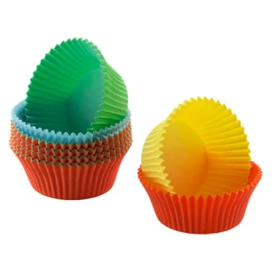 Abbildung von Original Kaiser Inspiration Mini Muffins Papierförmchen, 150 Stück, bunt, klein 4,5 cm, Minimuffinform Papier, Muffinförmchen Papier fettdicht, ideal für süße und herzhafte