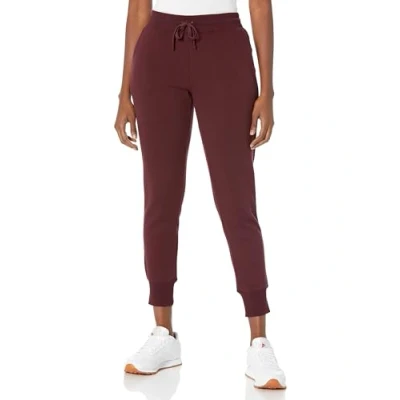 Abbildung von Amazon Essentials Damen Fleece Jogginghose (in Übergröße erhältlich), Burgunderrot, XL