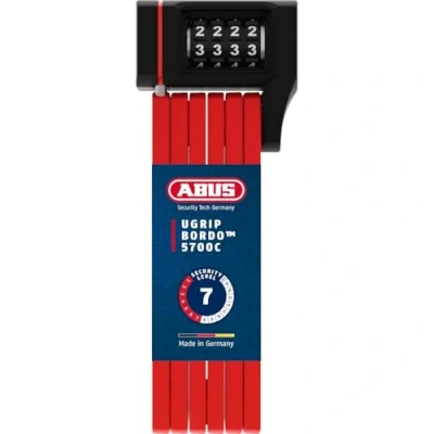 Abbildung von ABUS 87794 Faltschloss, Rot, 80 cm