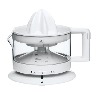 Abbildung von Braun Tribute Collection CJ 3000 Zitruspresse (20 W, 0,35 l) weiß, 1 pack