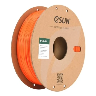 Abbildung von eSUN PLA+ Filament 1.75mm, PLA+HS Hochgeschwindigkeitsdruck 3D Drucker Maßgenauigkeit +/ 0.03mm, 1KG Spule (2.2 LBS) Speedy PLA Plus für High Speed Drucker,Orange