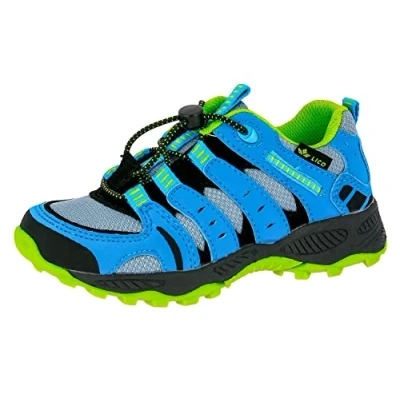 Abbildung von Lico Unisex Kinder Fremont Trekking &amp; Wanderhalbschuhe, Grau Blau Lemon, 29 EU