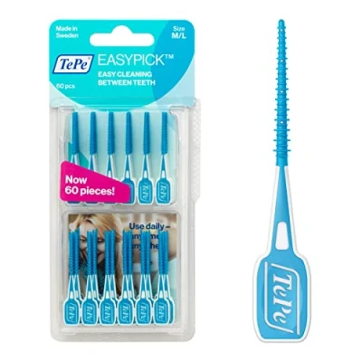 Abbildung von TePe EasyPick Dental Stick M/L / 1 x 60 Stück Für eine einfache, tägliche Anwendung zwischendurch und unterwegs