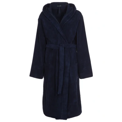 Abbildung von Schiesser Essential Bademantel, Damen, Größe: Large, Blue