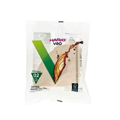 Abbildung von Hario VCF 02 100M Papierfilter, natur, Größe 100 Stück