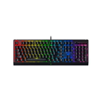 Abbildung von Razer BlackWidow V4 X Gaming Tastatur Chroma RGB (gelbe mechanische Schalter, 6 spezielle ABS Makro Tasten mit doppelter Injektion), ES Layout, Schwarz